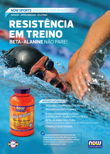 Panfleto Beta Alanine Now Foods Nasofis