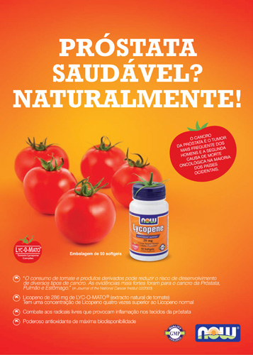 Panfleto Lycopene Now Foods Nasófis