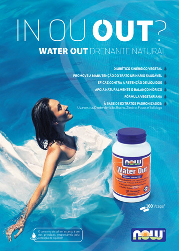 Panfleto Water Out Now Foods Nasofis